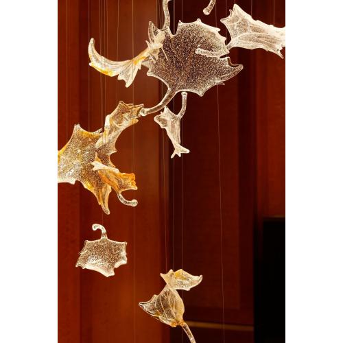 Feuilles de verre luxueuses cristal pour hall de l&#39;hôtel