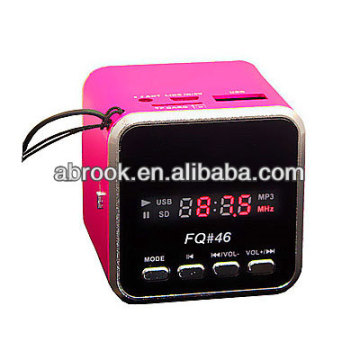 Portable cube mini speaker with usb input
