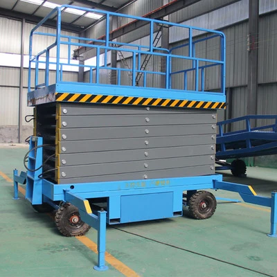 6m 8m 10m 12m 14m 16m 18m Aerial Work Mobile Scissor Man Lift Table Hydraulic Electric Movable Scissor Lift Platform