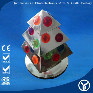 Wholesale china market 6" christmas tree shape rotating disco light