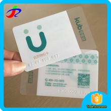 loyalty card and pvc transparent card
