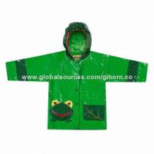 Waterproof frog raincoat for boys