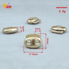 Oval Dual Hole Spring Cord Lock Garment Luggage