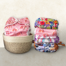 Reusable Waterproof Baby Diaper Cover for Flat or Fitted Nappies