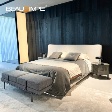 Modern Upholstered Headboard Bed