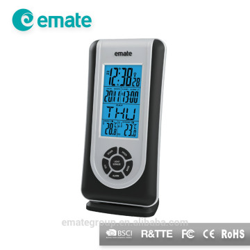 Wireless Weather Station and Thermometer Clock with Backlight