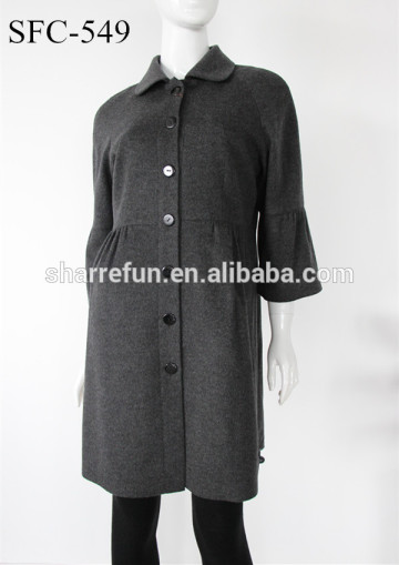 100% cashmere fabric/ winter coat for women