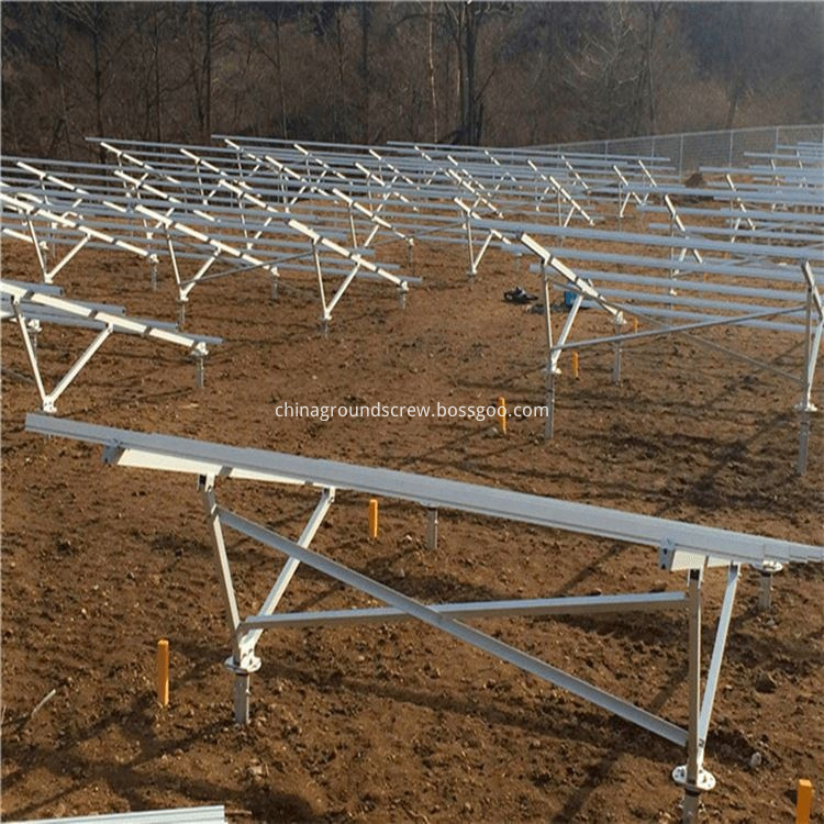 photovoltaic stents ground screw foundation