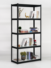 Black Metal Light Duty Storage Racks Steel Shelving