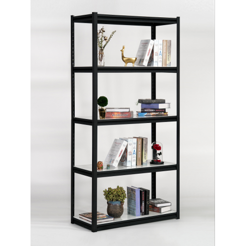 Black Metal Light Duty Storage Racks Steel Shelving