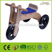 Wooden Kid Tricycles With Pneumatic Rubber Tire for Walking Training