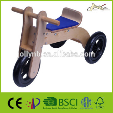 Wooden Kid Tricycles With Pneumatic Rubber Tire for Walking Training