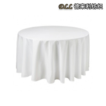 White Banquet Round Tablecloth
