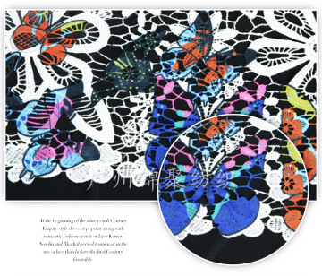 New Arrival Butterfly Digital Print garments fabrics