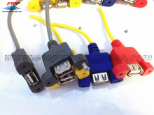 USB 2.0 Panel Mount Cables With Screw