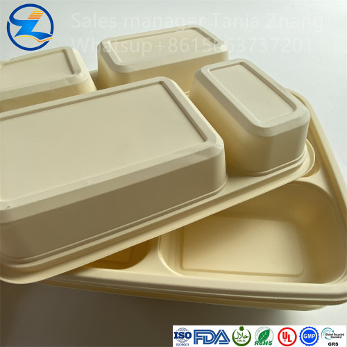 Caja de lonchera de alta calidad termoplástica 100% biodegradable