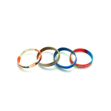 Promotional Camouflage Printed Silicone Wristbands