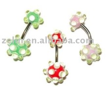 goose bumps belly button navel ring,belly ring, navel belly jewelry piercing