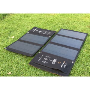 Portable solar folding charging bag