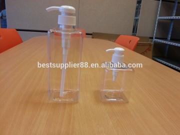 300ml and 600ml plastic shampoo bottle