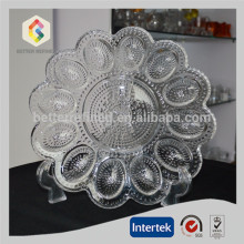Pressed Glass Egg Plate Easter