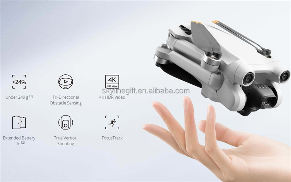 In Stock DJI Mini 3 pro (DJI RC) drone with rc smart controller 4x zoom camera and 12Km video transmission distance