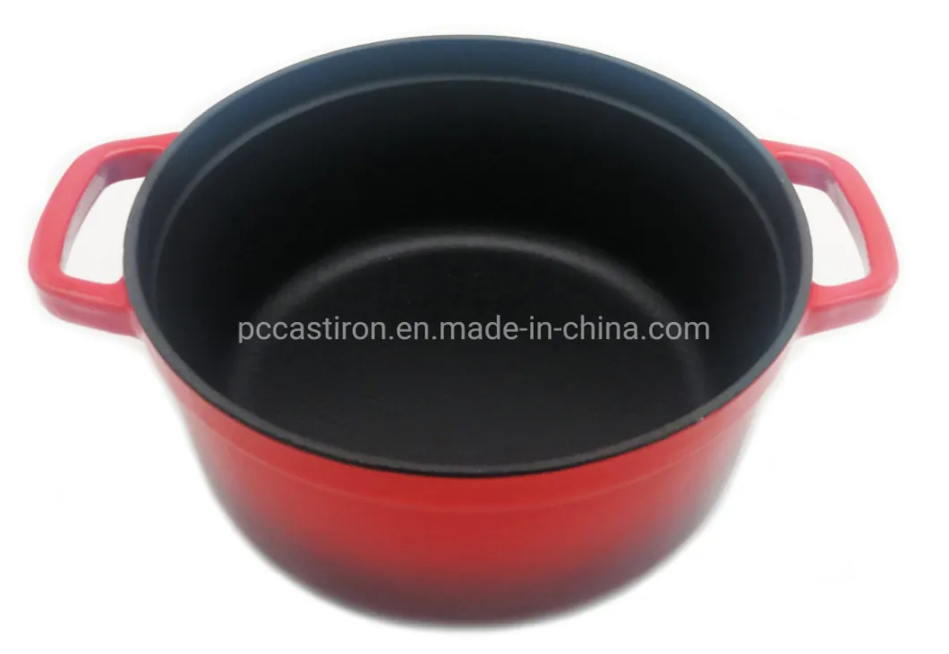 2.8qt Enamel Porcelain Cast Iron Cocotte Dutch Oven China Factory
