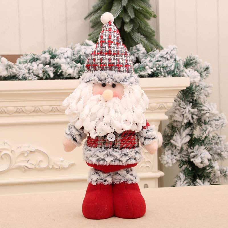 New Medium retractable doll Christmas old snowman doll Christmas gift Christmas decoration ornaments