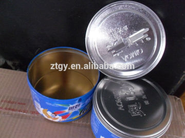 round metal box for packing mosquito small metal box