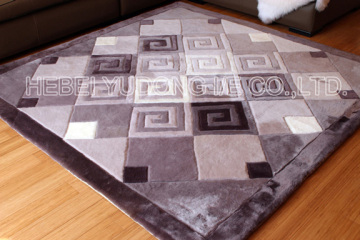 Decorative sheepskin carpet