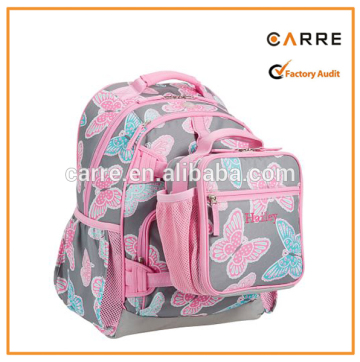 custom cute kids school bag and lunch bag set