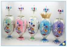 2016 New Faberge Egg Shape Elephant Design Toothpick Dispenser Home Decorative