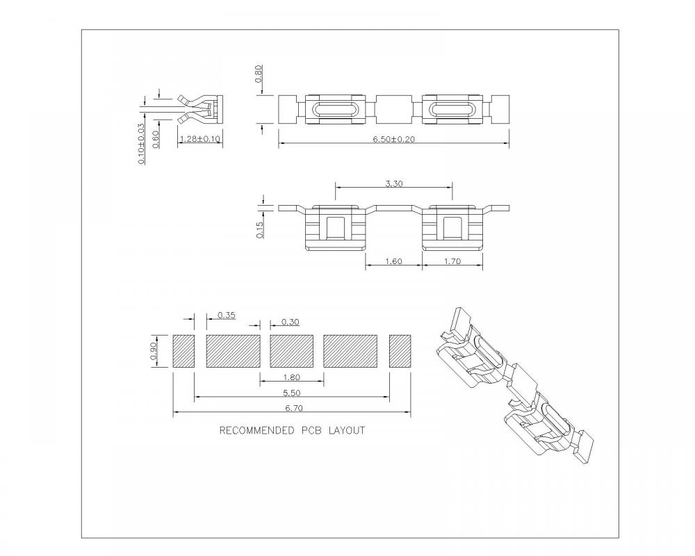 SF-065-X-X-12 Spring Finger L 6.5MM