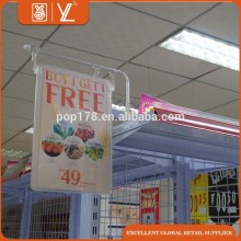 Supermarket Retail Shelves Magnetic Banner Holder