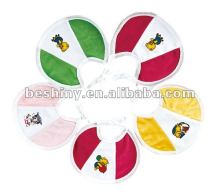 Velvet material with cute baby printed baby bibs