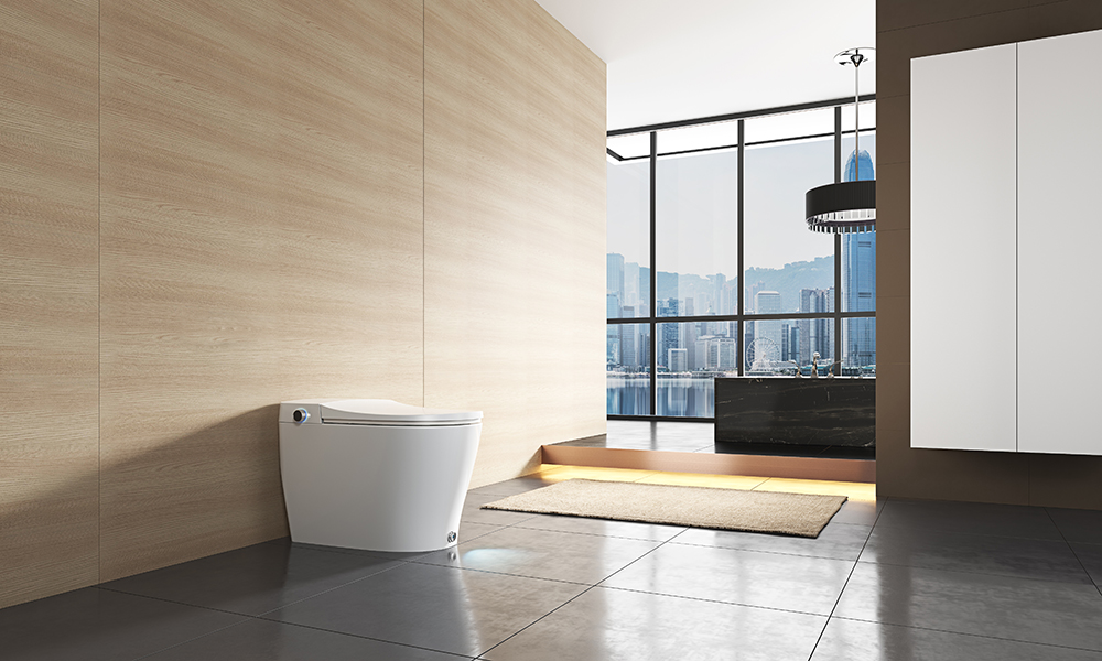 DB80 Chinese ceramic smart open toilet with automatic cleaning function