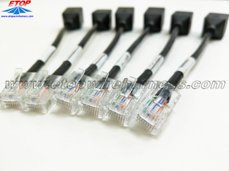 I-RJ45 ye-RJ45 ye-RJ45 8P8C ye-Adapter Modor