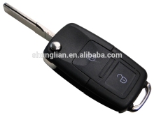 Top quality vw car key for vw 2 button flip remote key shell for vw key blank