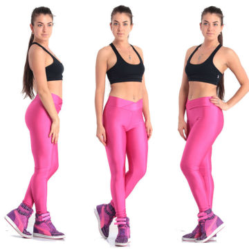 European Hot Sales Colorful Shiny Slimming Tight Yoga Pants