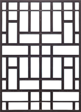 Square aluminum window grille