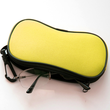 Soft waterproof neoprene glasses case with carabineer clip