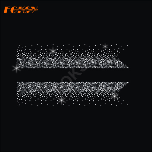 Hot Sale Cheer Bow Strip Rhinestone Motifs