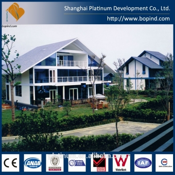 luxury prefab house, steel structure modern style villa/prefab house/ steel structure house