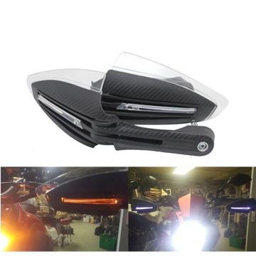 7/8" 22m  Motorcycle Carbon Scooter Hand Guard Protection Handguard Motorcycle Led motorcycle hand guard led light