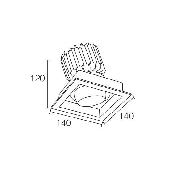 Dimmable Lighting Technology 30W LED DownlightofLED Downlight Connector