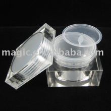 square plastic jars magic pot square acrylic cream jars