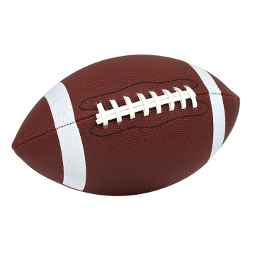 leren American Football bal logo maat 9