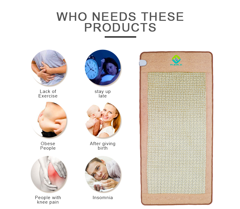 PEMF infrared therapy negative ion mattress full body massage mat with jade heati PEMF infrared therapy negative ion mattress full body massage mat with jade heati