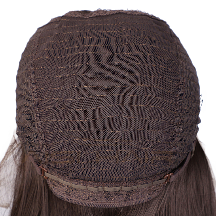 Aisi Hair Hot Selling Long Silky Straight Brown Wig Middle Part Swiss Lace Wig Cheap Synthetic Lace Front Wigs For Black Women