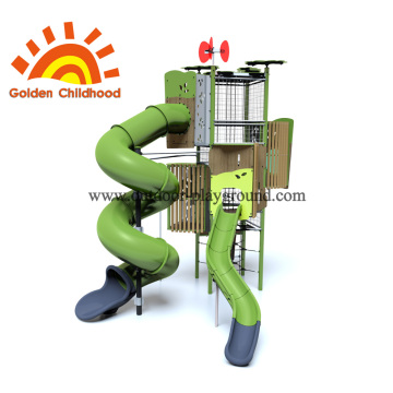 Turbo Tube Tower Outdoor Playground Equipment For Children